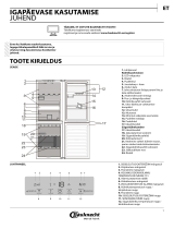 Bauknecht KGSF 20 A3+ IN Daily Reference Guide