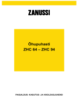 Zanussi ZHC64X Kasutusjuhend