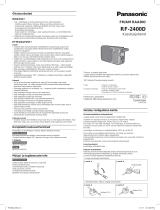 Panasonic RF2400D Kasutusjuhend