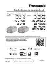 Panasonic HCVX878EP Kasutusjuhend