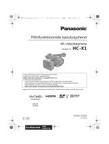 Panasonic HCX1 Kasutusjuhend
