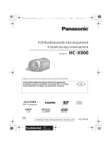 Panasonic HCX800 Kasutusjuhend