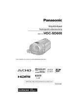 Panasonic HDCSD600EC Kasutusjuhend