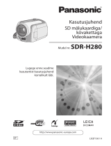 Panasonic SDRH280 Kasutusjuhend