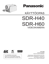 Panasonic SDRH60 Kasutusjuhend