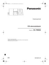 Panasonic SCPM600 Kasutusjuhend
