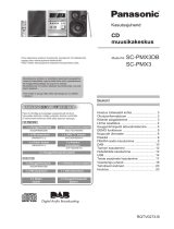 Panasonic SCPMX3DB Kasutusjuhend
