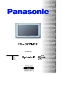 Panasonic TX32PM1F Kasutusjuhend