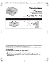 Panasonic KXMB771NE Kasutusjuhend