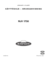 ROSENLEW RJV1730 Kasutusjuhend