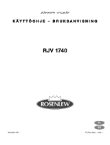 ROSENLEW RJV1740 Kasutusjuhend