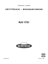 ROSENLEW RJV1731 Kasutusjuhend