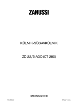 Zanussi ZD 22/5 AGO Kasutusjuhend