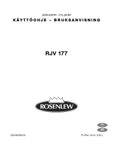 ROSENLEW RJV 177 Kasutusjuhend