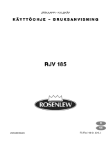 ROSENLEW RJV 185 Kasutusjuhend