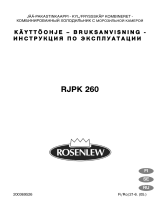 ROSENLEW RJPK 260 Kasutusjuhend