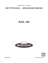 ROSENLEW RJVL 185 Kasutusjuhend