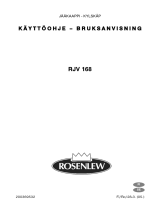 ROSENLEW RJV 168 Kasutusjuhend