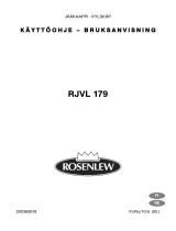 ROSENLEW RJVL 179 Kasutusjuhend