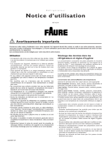 Faure FRT145W Kasutusjuhend