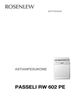 ROSENLEW PASSELI RW 602 PE    Kasutusjuhend