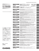 Casio XJ-SK600 paigaldusjuhend