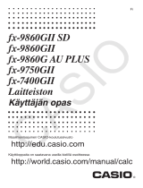 Casio fx-9860GII, fx-9860GII SD Kasutusjuhend