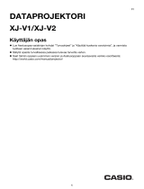 Casio XJ-V1, XJ-V2 Käyttäjän opas