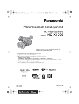 Panasonic HCX1000 Kasutusjuhend