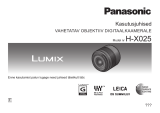 Panasonic HX025 Kasutusjuhend