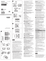 Sony SEL24F14GM Kasutusjuhend