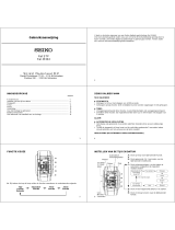 Seiko W444 Omaniku manuaal