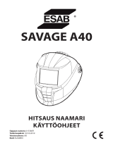 ESAB ESAB SAVAGE A40 Welding Helmet Kasutusjuhend