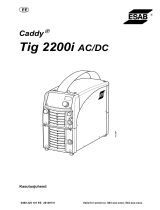 ESAB Tig 2200i AC/DC - Caddy Tig 2200i AC/DC Kasutusjuhend