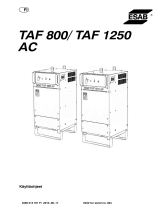 ESAB TAF 800 / TAF 1250 Kasutusjuhend