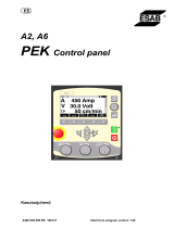 ESAB A2, A6 PEK Control Panel Kasutusjuhend