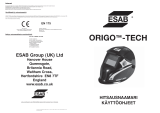 ESAB Origo™ Tech Kasutusjuhend