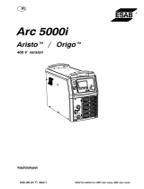 ESAB Arc 5000i Kasutusjuhend