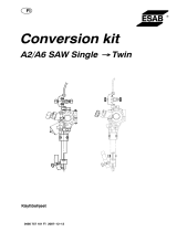 ESAB Conversion kit A2 / A6 SAW SINGEL → TWIN Kasutusjuhend