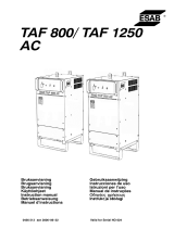 ESAB TAF 800 / TAF 1250 Kasutusjuhend