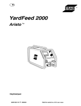 ESAB YardFeed 2000, Origo™ YardFeed 2000, Aristo® YardFeed 2000 Kasutusjuhend