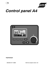 ESAB Control panel A4 Kasutusjuhend