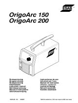 ESAB Origo™Arc 150, Origo™Arc 200 Kasutusjuhend