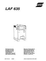 ESAB LAF 635 Kasutusjuhend