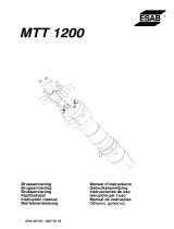 ESAB MTT 1200 Kasutusjuhend