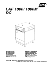 ESAB LAF 1000 / LAF 1000M DC Kasutusjuhend