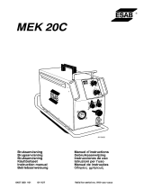 ESAB MEK 20C Kasutusjuhend