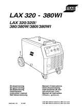 ESAB LAX 320, LAX 380 Kasutusjuhend