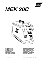 ESAB MEK 20C Kasutusjuhend