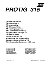 ESAB PROTIG 315 Kasutusjuhend